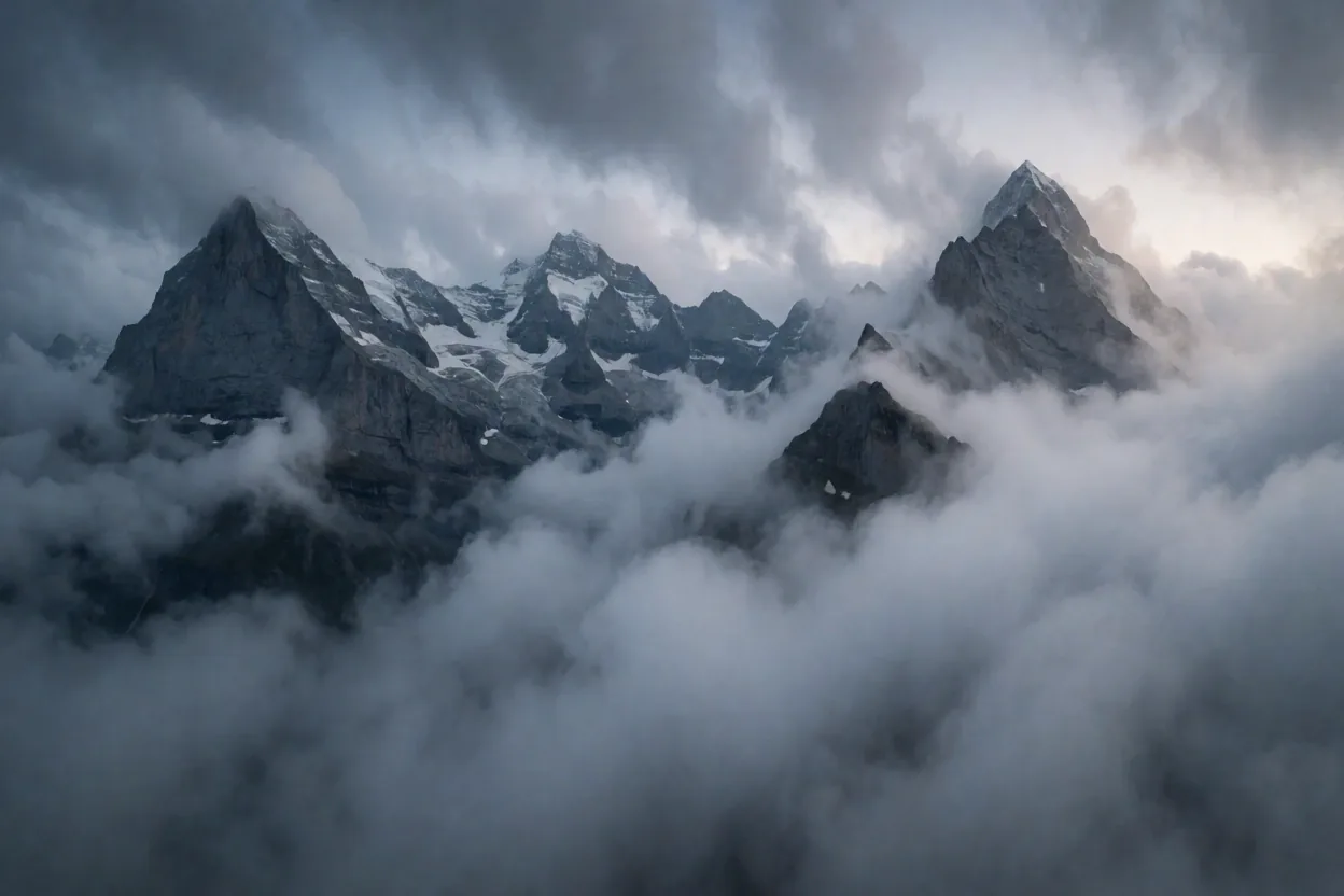 Hochalpine Wetterlage in der Schweiz